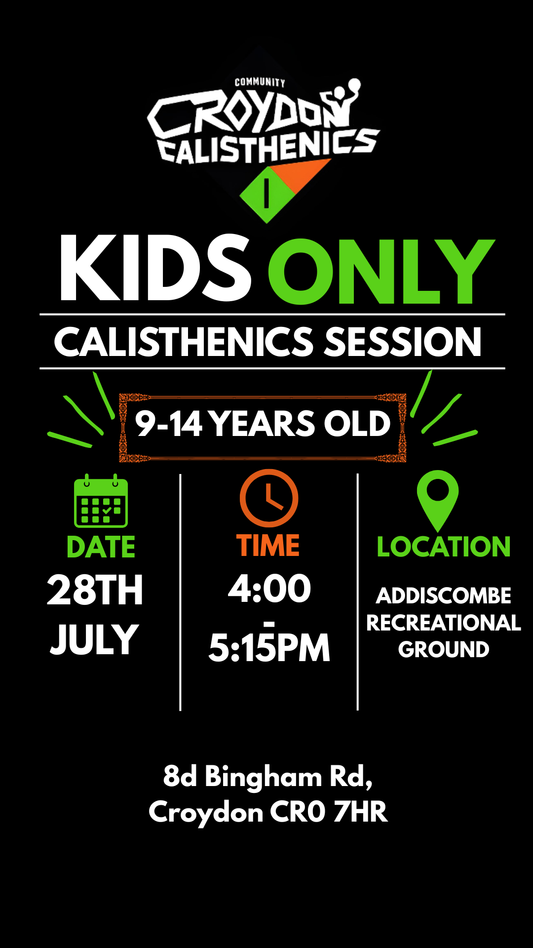(9-14Y ONLY) Kids Only Session - Addiscombe (4:00PM - 5:15PM) 28th July