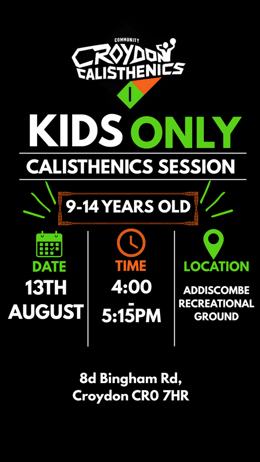 (9-14Y ONLY) Kids Only Session - Addiscombe (4:00PM - 5:15PM) 13th August